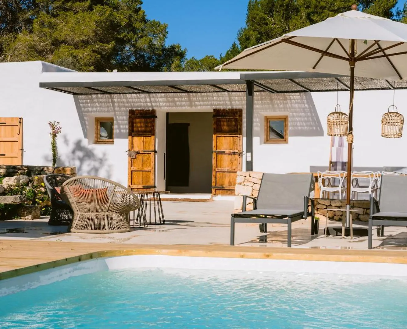 Villa Es Pujolet Renovada 100 Porcien Un Refugio De Paz En El Corazon De Ibiza Piscina Ac Diseno Tranquilidad El Verdadero Ibiza Sant Joan de Labritja Spanyolország